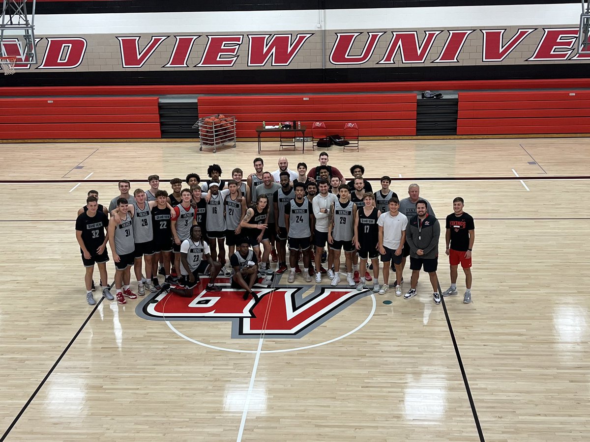 Shout out to ‘06 GVU Alum Ben Meyer for coming out and speaking to our group. Thank you for the message about being a great teammate and what it means to be a Viking. Proud to call Ben an Alum and supporter of Viking basketball. <a href="/VikingAthletics/">Viking Athletics</a> <a href="/GVAlumni/">Grand View Alumni</a>