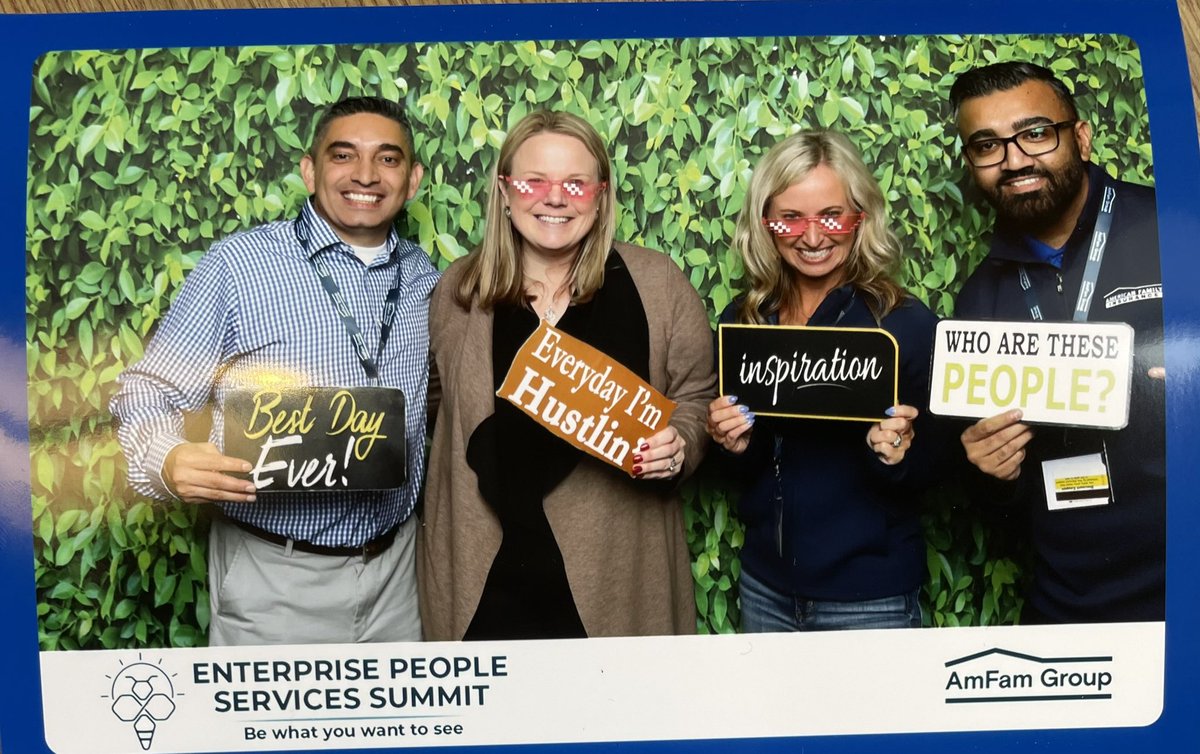 Impactful, invigorating, and fun too!! Proud of our People Services team for the hard work and high quality service we provide to the <a href="/amfam/">American Family Insurance</a> group!
