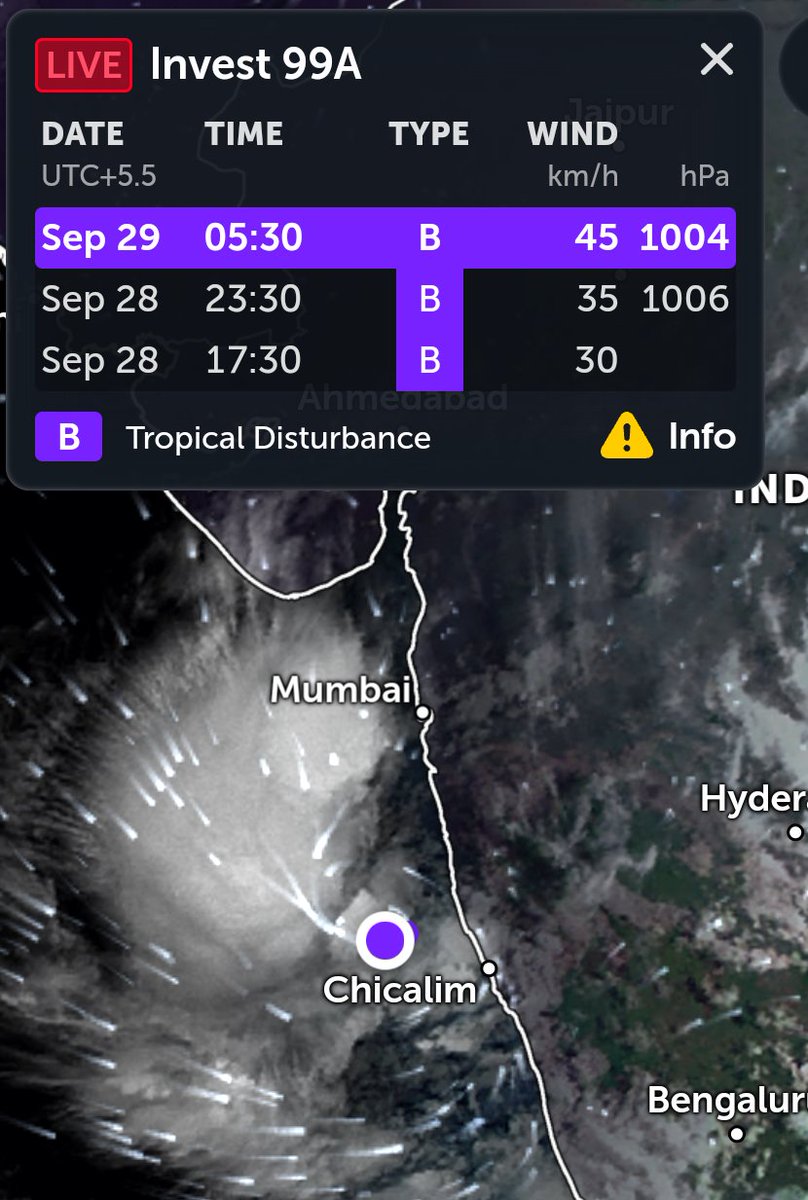 Monsoontv_india's tweet image. Invest 99A have formed near goa coast. according to JTWC ,It have Low chance to #intensify into #Depression or more. No warning issued by IMD .Another LPA have formed near #Myanmar coast.large convection seen near india coast.ready for good #rain over india @samvaish93 @Sani_bjp