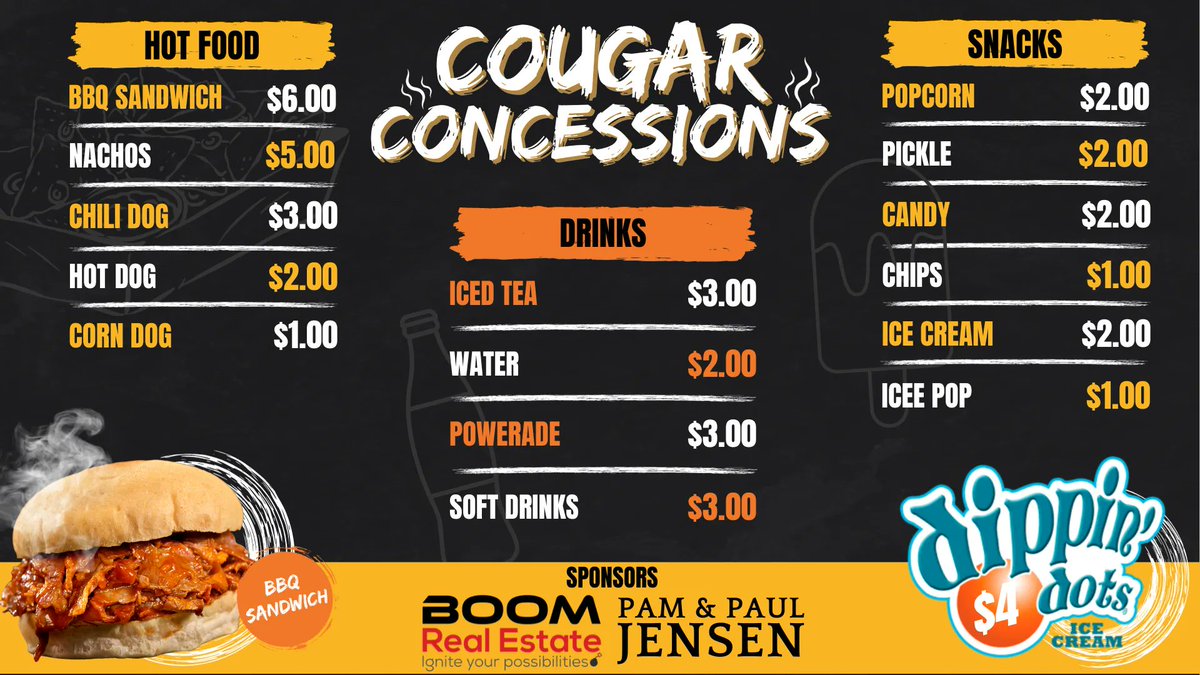 CrosbyTexas's tweet image. Introducing... 🥁 Dippin' Dots Ice Cream! 🍨 $4.00 each! Flavors include: Cookies &amp;amp; Cream, Chocolate, Banana Split, or Rainbow Sherbet.  Which flavor will you choose? 

#StudentDriven #SupportTheBand #CrosbyPride #DippinDotsDelight  #CrosbyISD