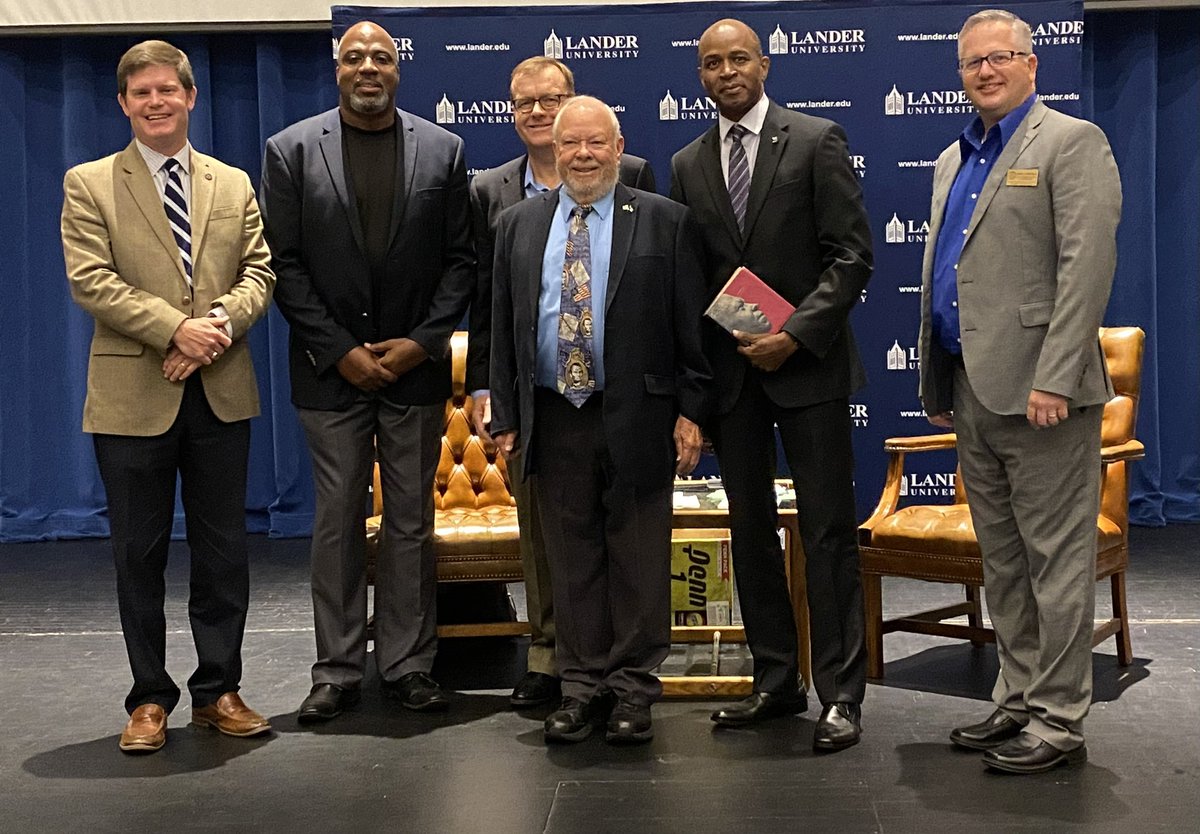 Bobby Donaldson (@bdonaldson93) on Twitter photo History at work. Honored to join Lander University in celebrating the extraordinary career and scholarship of Dr. <a href="/VernonBurton1/">Vernon Burton</a> . Keep your hand on the plow, my friend! Onward & Be Encouraged! History at work. Honored to join Lander University in celebrating the extraordinary career and scholarship of Dr. <a href="/VernonBurton1/">Vernon Burton</a> . Keep your hand on the plow, my friend! Onward & Be Encouraged!