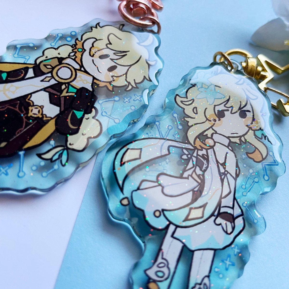 アルベド(原神) ,アンバー(原神) ,ガイア(原神) ,クレー(原神) ,ウェンティ(原神) 「I've decided to no longer restock Genshi」|StarGlow🌻@ LAYTON IS BACK☕のイラスト