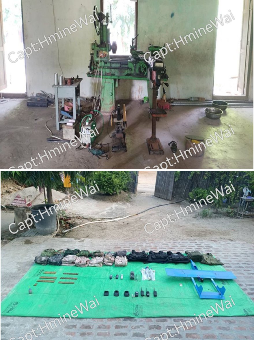 Freelancejou333's tweet photo. After receiving information about the activities of BNRA terrorist groups in Min Te and Magyee Khwa villages, Monywa tsp, members of the security forces cleared the area and reported mass of arms and ammo were seized.
#WhatsHappeninglnMyanmar #PDFterrorists #Myanmar https://t.co/grp25LhaTy