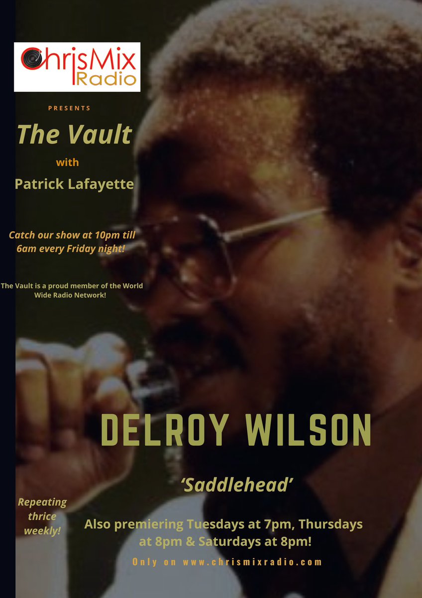 This week we feature the amazing vocals and story of @legendarysaddlehead  #delroywilson #reggaegreat #inthevault #chrismixradio