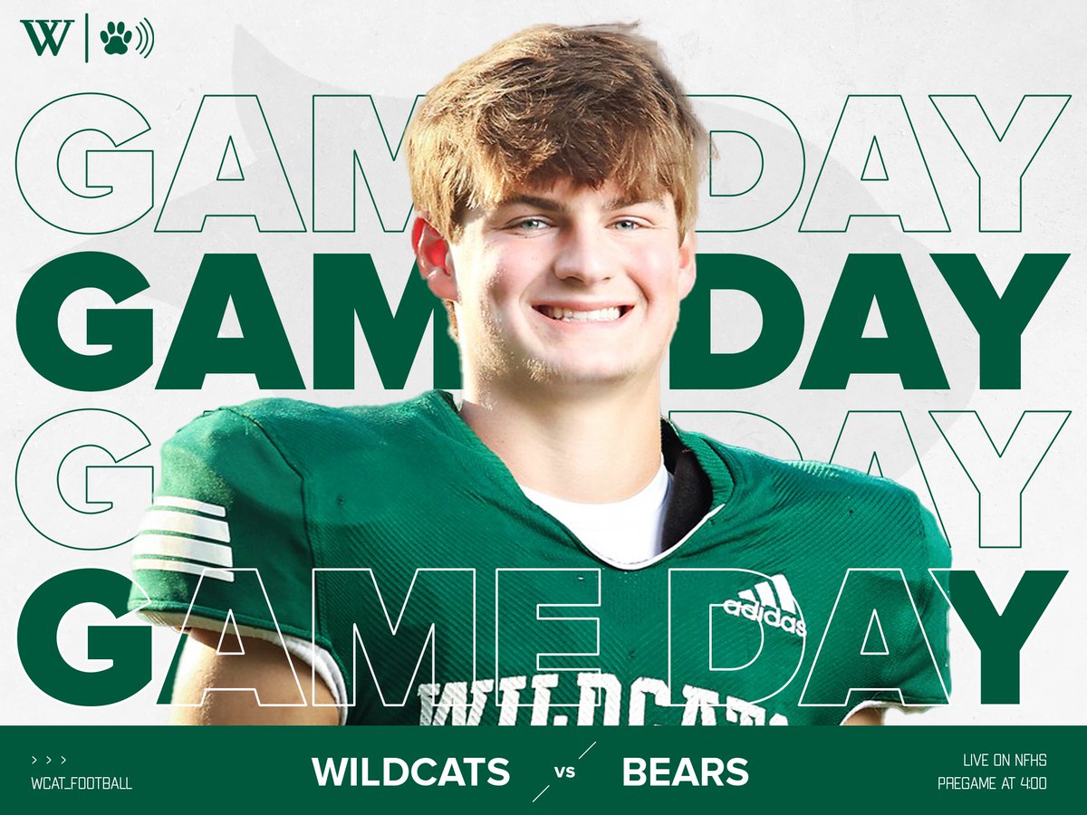 Wildcats start region play today vs Holy Innocents! WCAT Pregame at 4 and kickoff at 4:30. bit.ly/wcatnfhs
#WCAT #GoCats
<a href="/scoreatlanta/">SCORE Atlanta</a> <a href="/High5Sports/">High5Sports</a> <a href="/11AliveSports/">11Alive Sports</a> <a href="/GPBsports/">GPB Sports</a> <a href="/WestminsterATH/">Westminster Wildcats</a> <a href="/WestminsterATL/">Westminster</a> <a href="/GHSFdaily/">GHSF Daily</a> <a href="/OfficialGHSA/">GHSA</a> <a href="/MaxPreps/">MaxPreps</a> <a href="/Wildcatfbatl/">Westminster Football</a>
