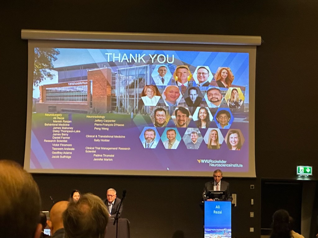 DoctorAliRezai's tweet photo. Thank you #ESSFN for the opportunity to present the @WVURNI team's research in focused ultrasound for Alzheimer's disease and addiction.

#focusedultrasound #Alzheimers #addiction https://t.co/vVNy86q7lT