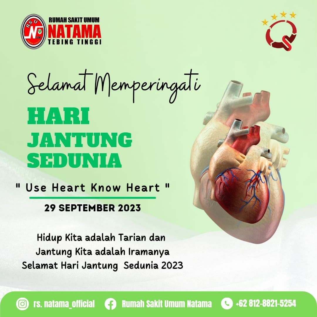 RSUmumNatama's tweet photo. Dalam aliran waktu, kita berdansa; detak jantung adalah melodi kita. Dalam kehidupan yang penuh misteri ini, kita menari di atas keajaiban. #rsunatama #selamatharijantung #harijantung #infotebingtinggi #medaninfo #sumut #bpjs https://t.co/09KwYdu35v