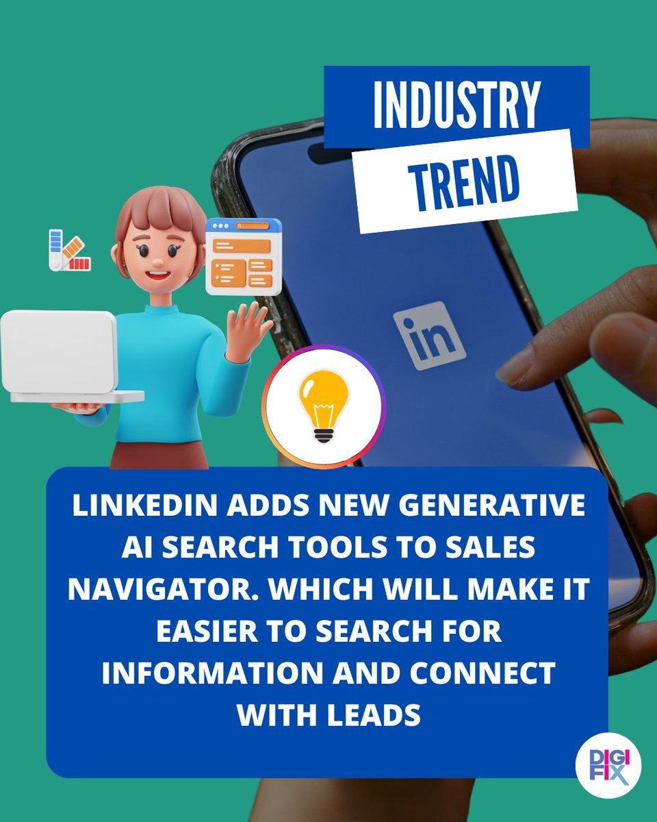 LinkedIn levels up its game with shiny new AI search tools in Sales Navigator! 🚀🔍 
#LinkedInTools #EasySearching #SalesProspecting #ProfessionalNetworking #internetmarketing #digitalmarketingstrategy #socialmediaagency #DataDrivenMarketing