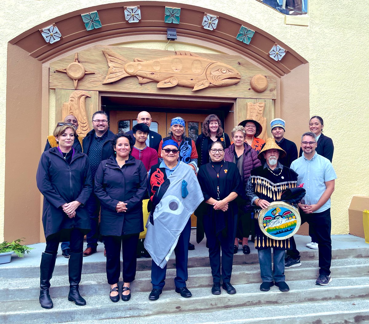 Blessed to witness two unveilings of carvings by Xwalacktun of the Squamish Nation this week. One at Strathcona Elementary and the other at Van Tech Secondary. He is so generous in sharing his knowledge and teachings. #Indigenousgratitude #teachings #relations <a href="/VSB39/">Vancouver School Board</a> <a href="/vsblearns/">vsblearns</a>