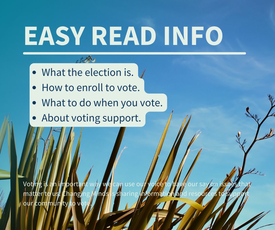 If you or someone you know would appreciate some clear, short information about what the election is all about, check out this Easy Read guide from the Electoral Commission. vote.nz/assets/Alterna…