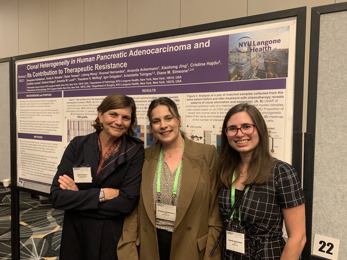 MadameSurgeon's tweet image. What a wonderful AACR-Pancreatic Cancer Conference! Proud of my mentees Despoina Kalfakakou and Amanda Ackermann #pancreatic cancer #Perlmutter Cancer Center