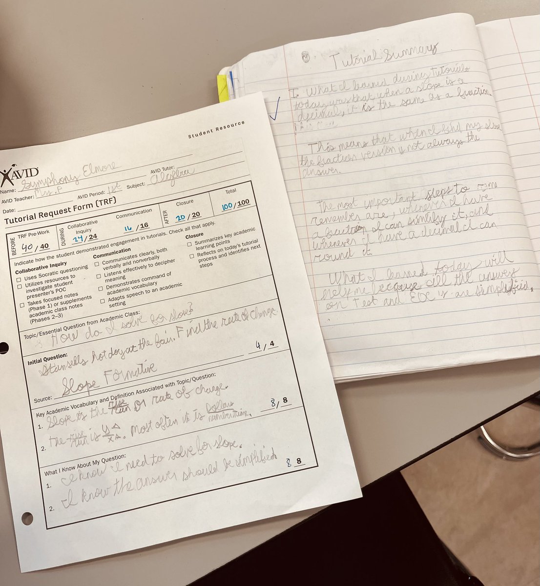 Kpangarakis_HTX's tweet photo. That feeling when your 1st year 8th grade AVID student is a rockstar at TRFs and their tutorial summary ๐คฉ๐คฉโค๏ธ๐ค #KMSCougarPride #KMSAVID @HumbleISD_AVID @AVID4College https://t.co/ECzbhrT8pz