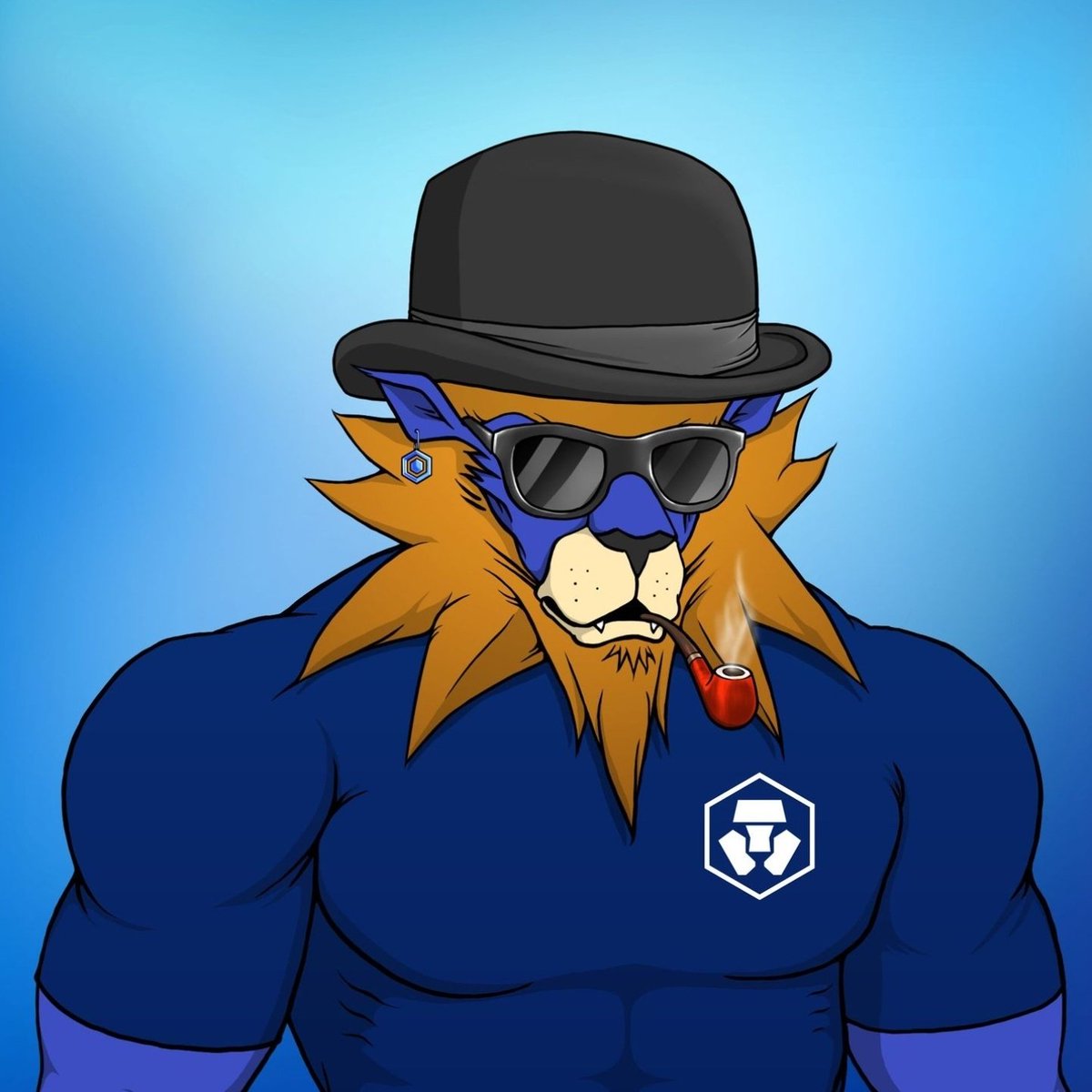 Out of 10k @LoadedLions_CDC there is only 1 that is Blu-est of Blu: Blu Skin, Blu background, Blu Cronos shirt, & Blu Cronos earring. And it now belongs to Blu Bird! Rank 34. Thanks to the legend @_CryptoDiamond for the deal of the decade! #crofam #ManeCity #MythicalMafia LFG!