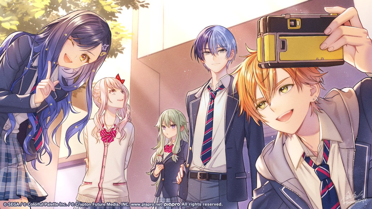 神山高校1年生、進級前最後の日。
#神高1年進級前最後の日 を付けてメッセージを送ろう！

illust：鈴ノ助（<a href="/suzu3939/">鈴ノ助/Suzunosuke</a>）

#プロセカ