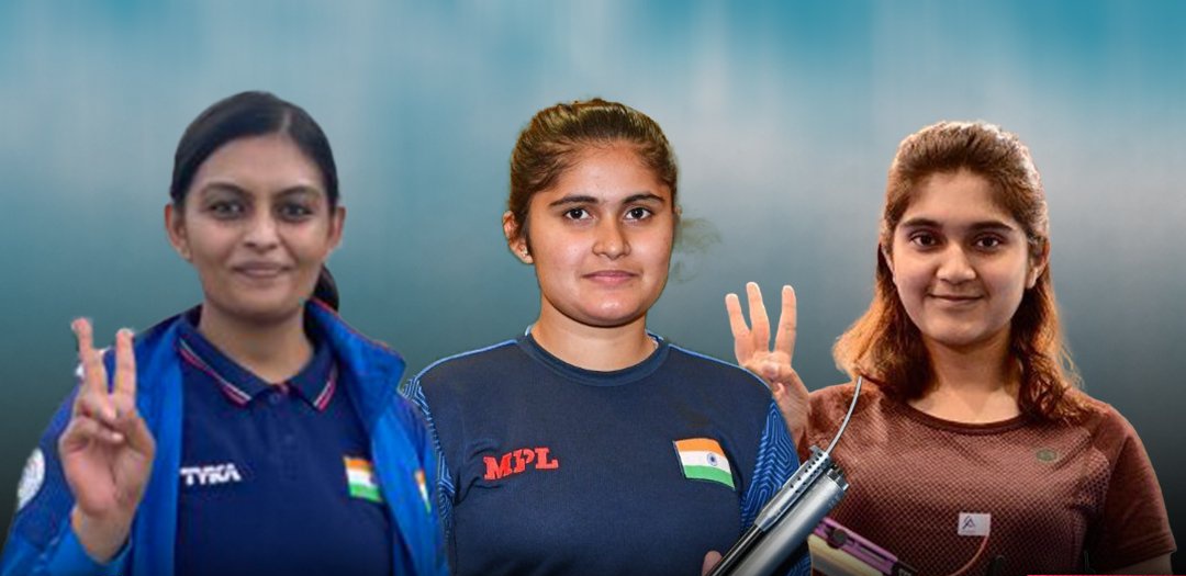 ddsportschannel's tweet photo. SILVER🥈 For INDIA🇮🇳 

Esha Singh, Palak and Divya wins silver Medal in women's 10m Air Pistol Team event.

#AsianGames2022 #IndiaAtAG22 https://t.co/tIcM5gTGFE