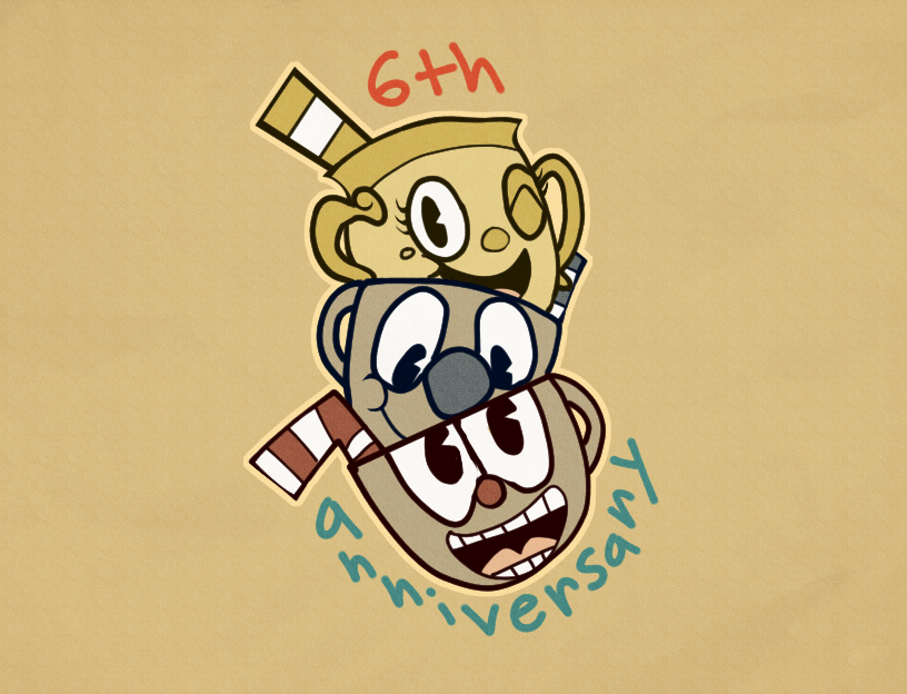 obscure_potato's tweet photo. Six years!! Of Cuphead!! Yay!!
#RENEWTHECUPHEADSHOW #Cuphead https://t.co/IELgEL2S7u