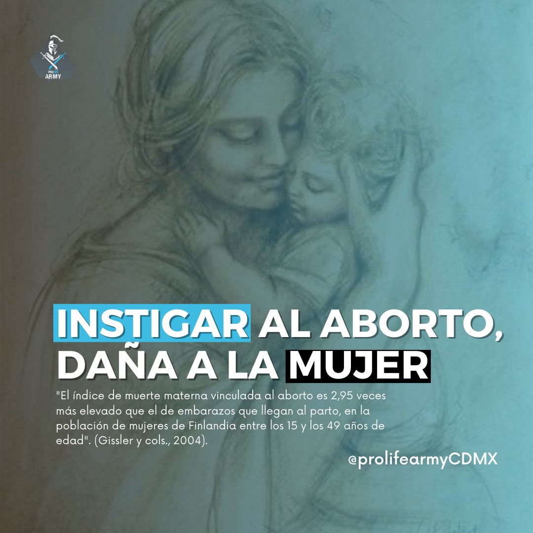 El #aborto se nos presenta como el culmen de la conquista de los derecho de la mujer, la máxima reivindicación. Esto es mentira. Mientras más convencen a la mujer de abortar, más en riesgo la han puesto. 
#28Septiembre