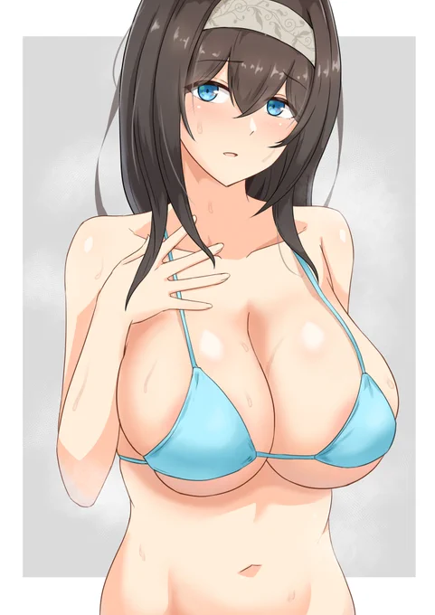 涼しい日もありますがまだ文香に水着を着せても問題無いと判断致しました
