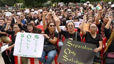 bombielnet's tweet photo. Demanding creation of a UT with legislature for the KukiZo people carved out of Manipur, the Zomi Council alleged that the Manipur violence is a systematic, pre-planned ethnic cleansing drive engineered by the State govt to grab the ancestral lands &amp; resources of the Zo people. https://t.co/EeWRnnd98l