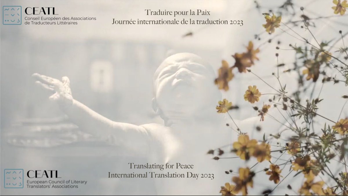 È di nuovo #CeatlFriday e vi auguriamo un felice #InternationalTranslationDay! Anche quest’anno festeggiamo i traduttori e le traduttrici letterarie, la loro passione per le lingue e la letteratura con un breve video: “Translating for peace”
#EuropeanTranslators #ITD #ITD2023 1/3