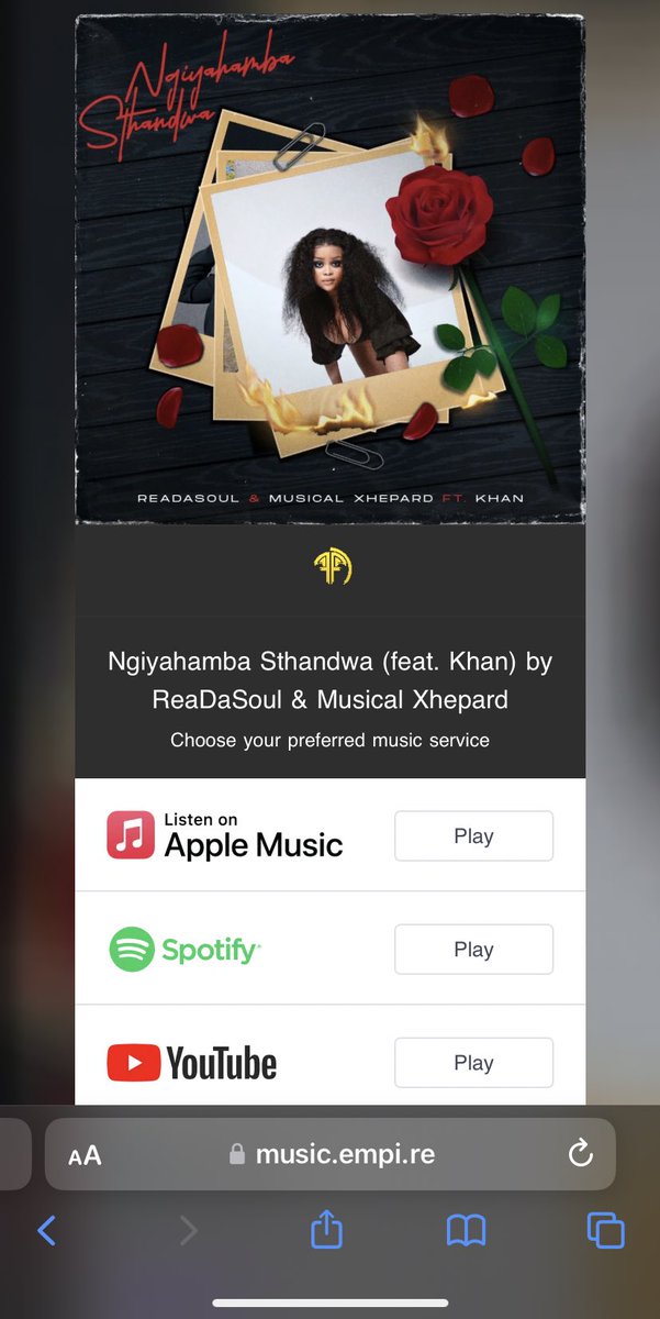 #NgiyahambaSthandwa by @ReaDaSoul & Musical Xhepard - feat. Khan is finally here, I’m gonna be jamming all day🔥🔥 🔗music.empi.re/ngiyahamba
