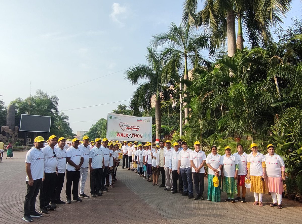 KIITUniversity's tweet image. Earlier today, we successfully hosted a Walkathon on the occasion of World Heart Day. Thanks to the Department of Cardiac Sciences at KIMS for leading the charge in raising awareness about a heart-healthy lifestyle. Snapshots 👇

#kiit #kimsbbsr
