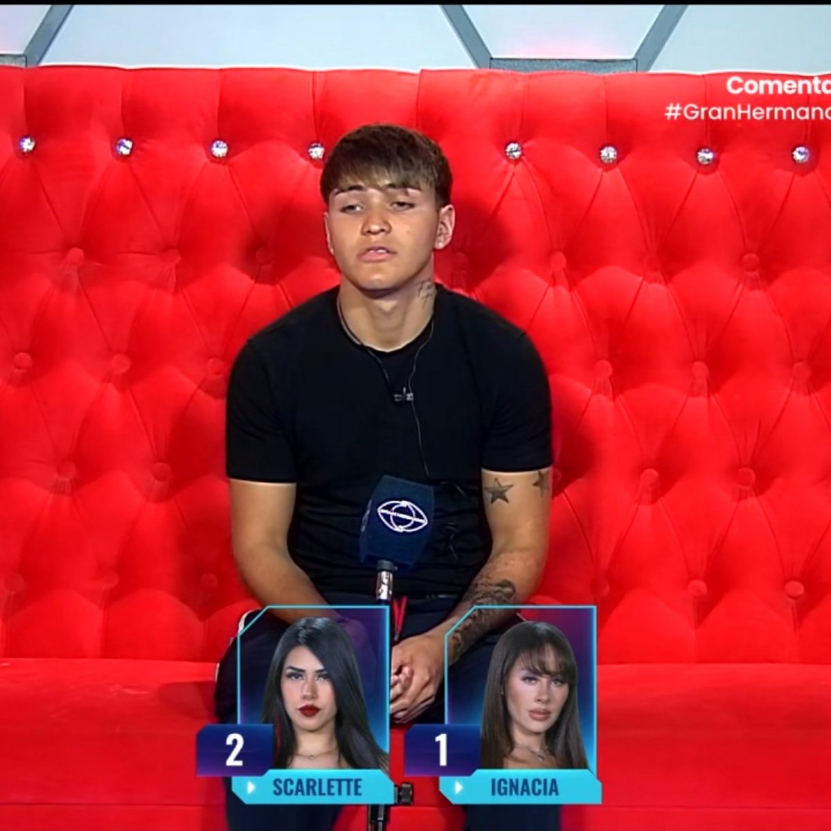 SoyAleeOrtiz's tweet photo. Díganme lo que quieran pero a mí nadie me saca de la cabeza que estos 3 siguen y seguirán votando a Scarlette semana tras semana porque no le creen absolutamente nada y están del lado de Rubén.  #GranHermanoCHV #TheLulosShow #LaResistenciaLulo https://t.co/5nx0Aj0goB