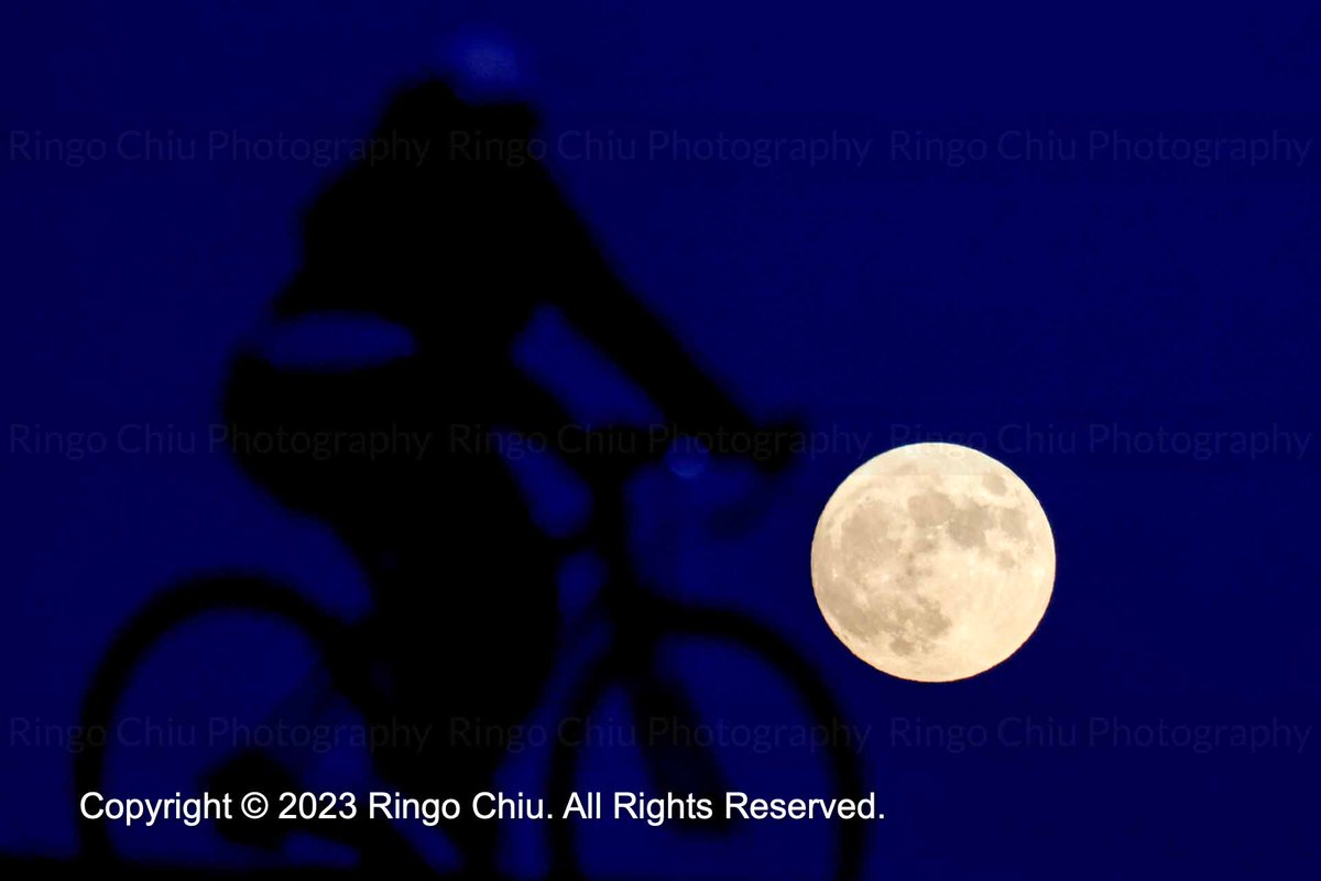 ringochiu's tweet photo. An almost full moon rises above the sky in Los Angeles, Thursday, September 28, 2023. The full harvest moon will shine in the early morning hours of September 29, also marking the fourth and final supermoon of 2023. #fullmoo #harvestmoon https://t.co/LeukJBa3BT