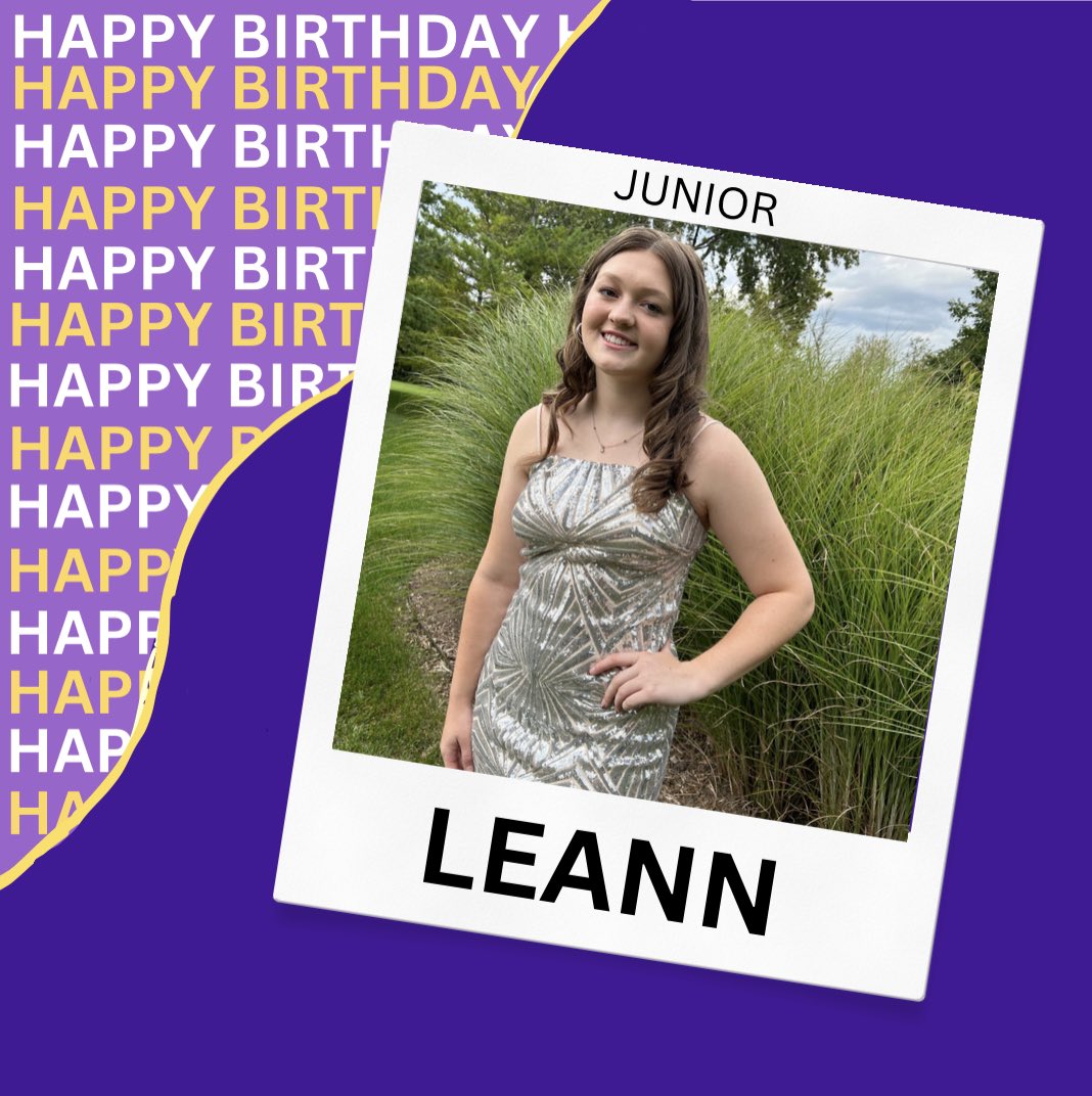 Happy birthday Leann! We love you as a teammate!! 💜💛