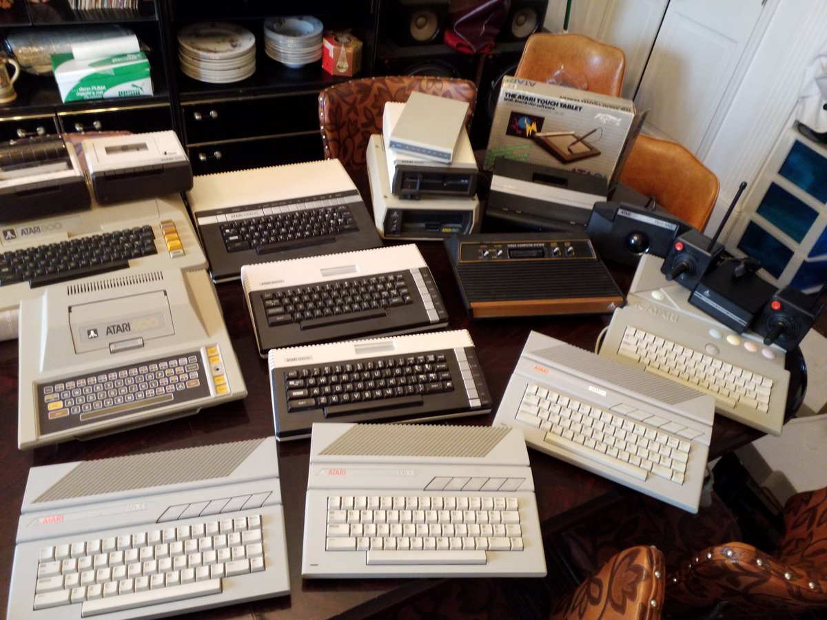 @PauLowRes Of all of these, I always dreamed of the Atari 1400xl or 1450xld.  I would give my right arm for one...  LOL.  But, of these, I would have to go with the 800 or the XEGS for design.  =)