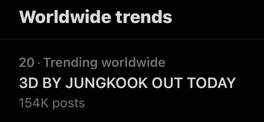 VoteWithARMY's tweet photo. Let’s get this trending higher👇

3D IS COMING
3D BY JUNGKOOK OUT TODAY
3D BY JUNGKOOK X JACK HARLOW
#3DOUTTODAY #3DISCOMING
#3D_byJungkook

Reply + Retweet! 💪 https://t.co/eUERd2K7Mg