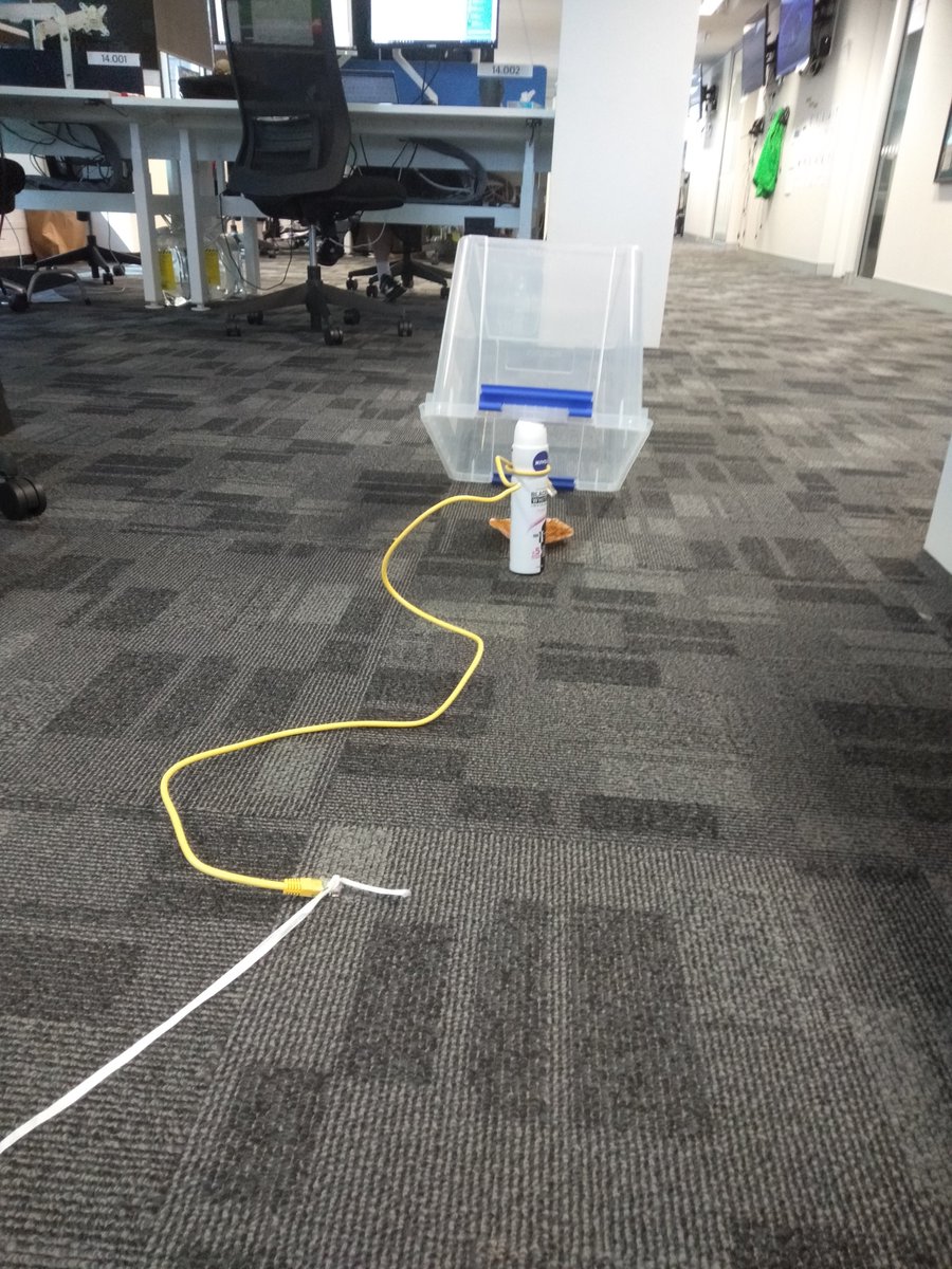 A pigeon tried to join the Coo-ntact Centre team today without following the proper on-birding process.

We don't know how it got into the building but we suspect fowl play. 

Here is the trap the team put together.