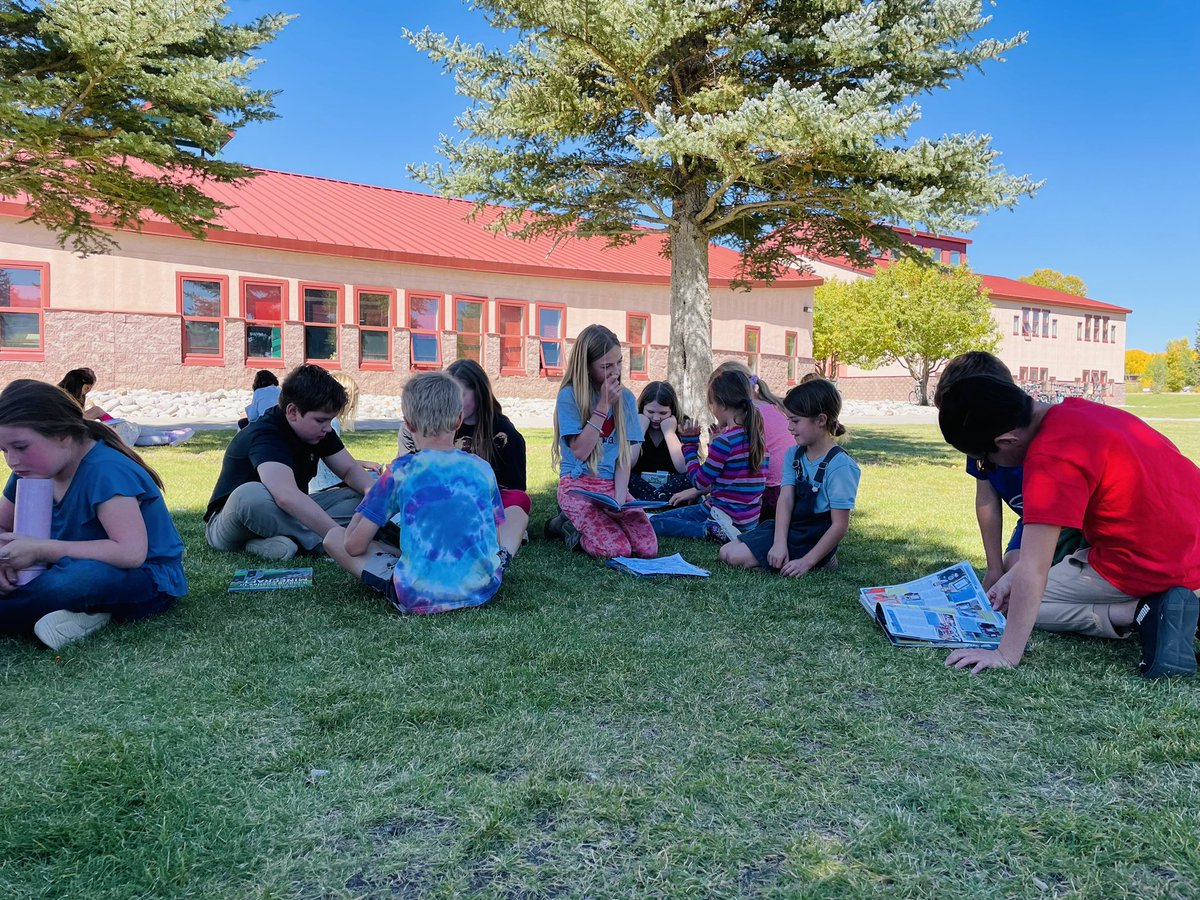 Love our time with 5th grade Book Buddies!!! This week they selected books for us based on interest! 📚 #gwsd