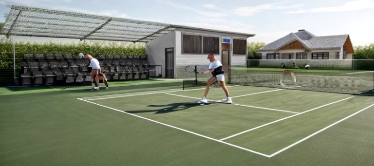 kym_weldon's tweet image. Top of the morning, working on a Tennis court. #WIP #Conceptualization #exploration