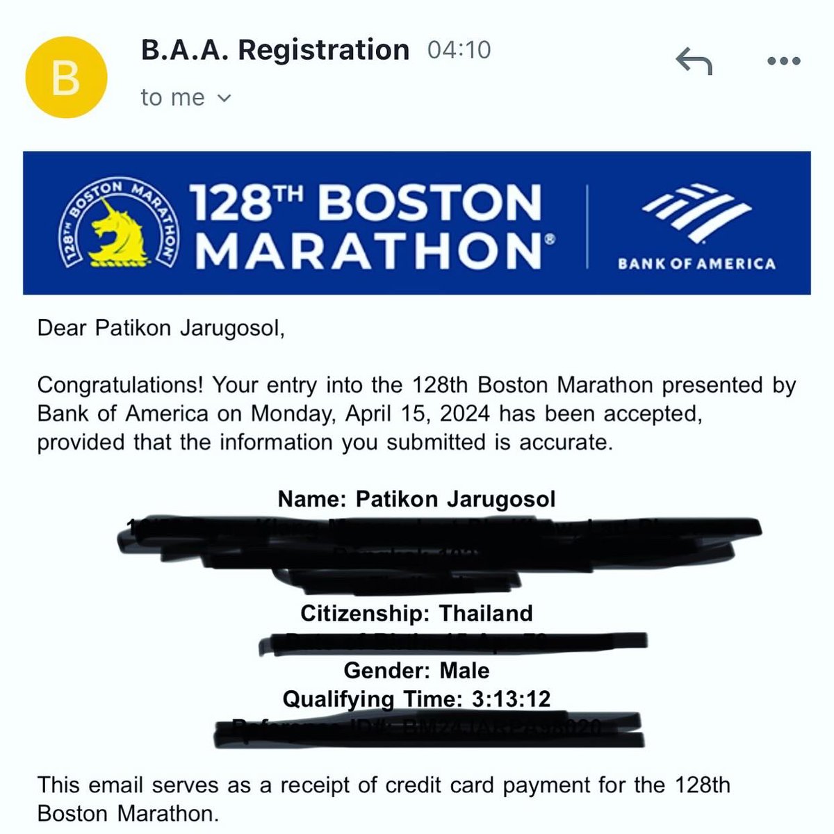 PapPatikon's tweet photo. Hello Bos!! 
See you @ Hopkinton!!

ไปพักผ่อนกัน #BostonMarathon2024 😆
#BostonQualifier @bostonmarathon 

#SuuntoTH 
#อิชิตันน้ำด่าง
#เพราะการวิ่งคือการพักผ่อน
#พ่อบ้านรันเนอ��์ https://t.co/MOIbVCp7tH
