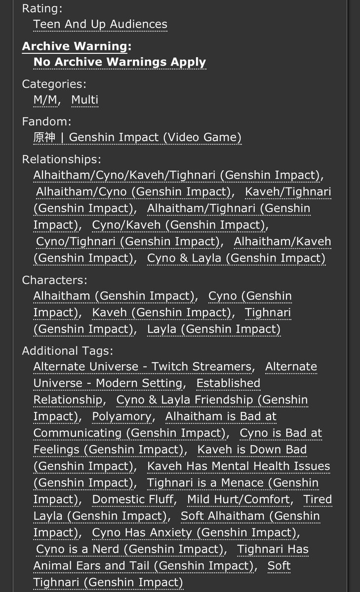 i present to you my contribution to the starving #4ggravate nation for <a href="/genshinbigbang/">Genshin Rarepair: Big Bang</a>. 

i do hope you enjoy and please check out <a href="/nedusoku_/">COMS OPEN / n</a> ‘s wonderful artwork to accompany this fic! 

archiveofourown.org/works/50382697

#grpbb2023 #grpbb23