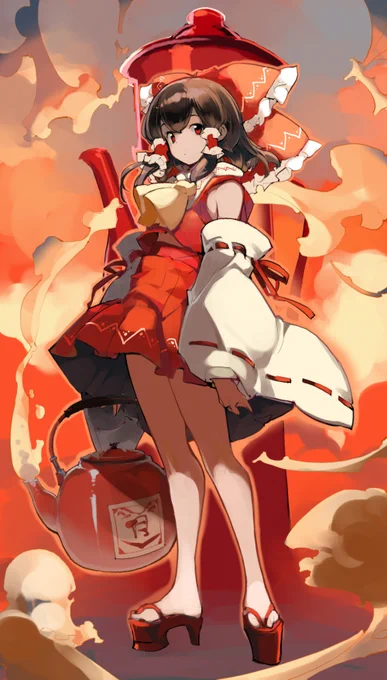 今までの本日の一枚 博麗霊夢総集編セット1    #本日の一枚 #東方 #博麗霊夢 
