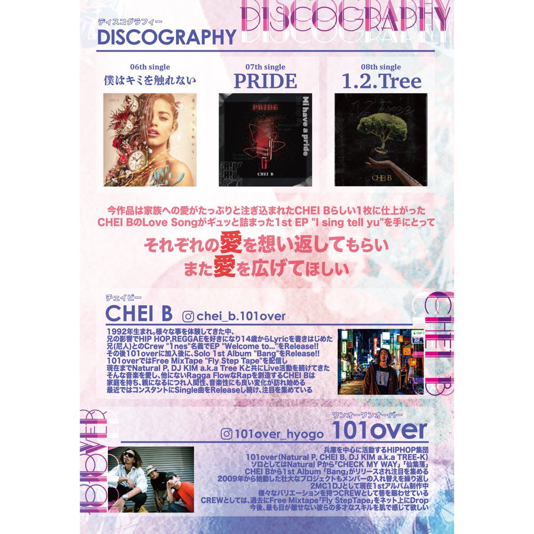 CHEI_B1992's tweet photo. 2023.10.01 CD盤💿
 発売開始🩷
"I sing tell yu" 
https://t.co/aPguT5BbdK

CHEI B - I sing tell yu
Prod. @sazanami_studio 
Design. @382_ytp 

1.君とのLife
2.俺たちの天使
3.君らの音
4.Arigatoh Mamma

#chei_b #101over #sazanami #yuritanpe #hiphop #日本語ラップ #love #lovesongs https://t.co/TRrZQrvsiF