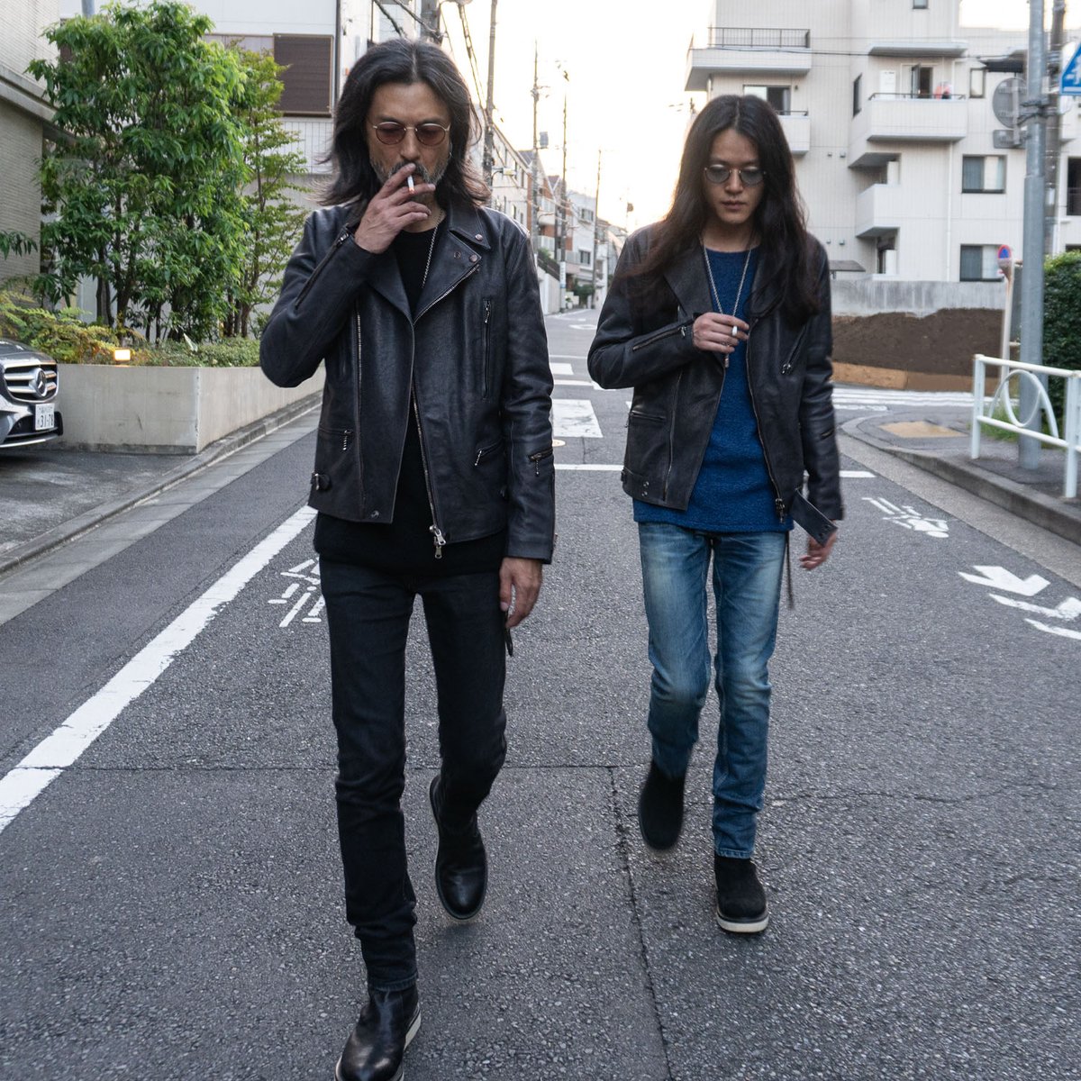 新作入荷】 燃焼を経験した革ジャン Burning dyed 