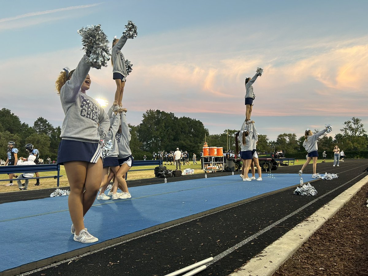Gorgeous night for a Millbrook win! Go Cats! #jvcheer