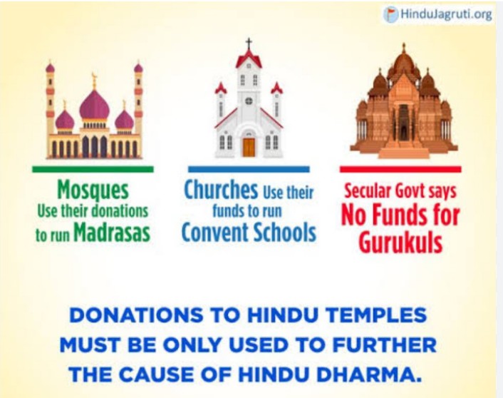 Cmirashee's tweet photo. Do you know Why government is controlling only Hindus temples ?

Why not government is undertaking other religious places?

#Save_Hindu_Temples campaign

मंदिर संस्कृति रक्षा सभा https://t.co/XKYQTb63Z2