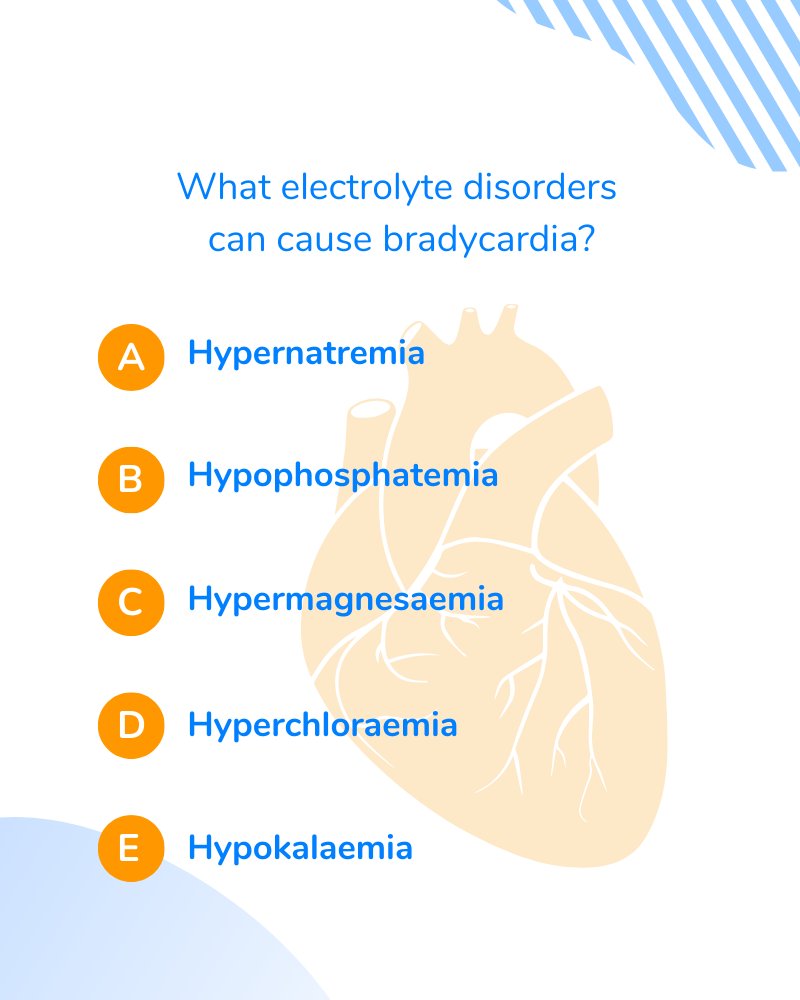 Challenge your mind with our bradycardia quiz! Think you know the answer? Comment below with your choice. 🤔

 #USMLEPrep #USMLEExam #USMLE #Step1 #Step2 #Step3 #USMLEStep2 #USMLEStep3 #USMLEPrep #MedicalQuiz #TestPrep #MedicalEducation #IMGPrep #OSCE #medicalstudent #shift