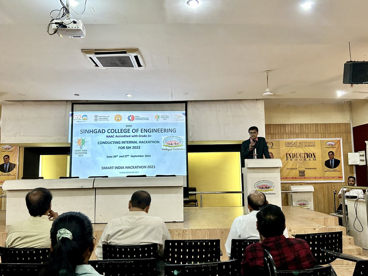 BholaneShashank's tweet photo. Sinhgad College of Engineering, Pune conducted Internal Hackathon for Smart India Hackathon 2023 on 26th and 27th Sept 2023. This year 306 students in 51 teams participated.
#sih2023 #SmartIndiaHackathon #smartindiahackathon2023 
 @EduMinOfIndia @mhrd_innovation
@SinhgadCollege https://t.co/jJnqGKUb9x