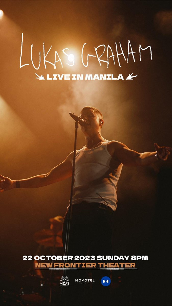 Tickets for Lukas Graham back in Manila are NOW AVAILABLE! Catch him here at the New Frontier Theatre on Sunday October 22nd. Get your tickets through ticketnet.com.ph or at TicketNet outlets nationwide. #LukasGraham #LukasGrahamInManila