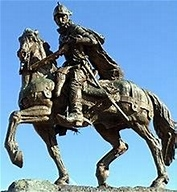 NaAshati's tweet photo. @theonlyjunedoe The problema: Statue of Don Juan Oñate, a murderous Spanish conquistador (like a Confederate statue insult to indigenous people) Dude killed thousands, just following Papal orders. Course the Wppl claim it's "their history?" https://t.co/GVSEK0FcK9