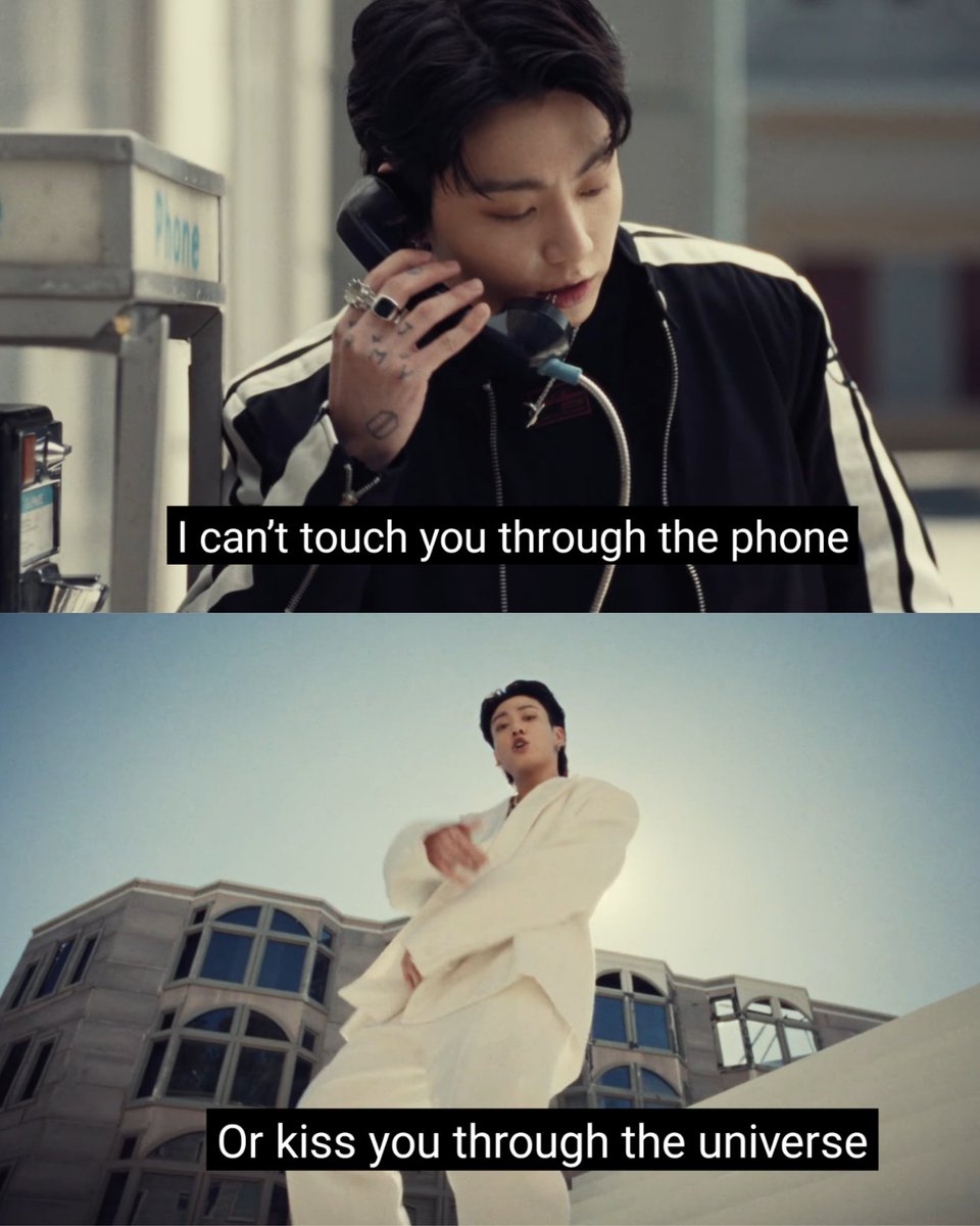 taebokkiii's tweet photo. "I can't touch you through the phone or kiss you through the universe" — Jungkook, 3D https://t.co/AtwPZWn6fW
