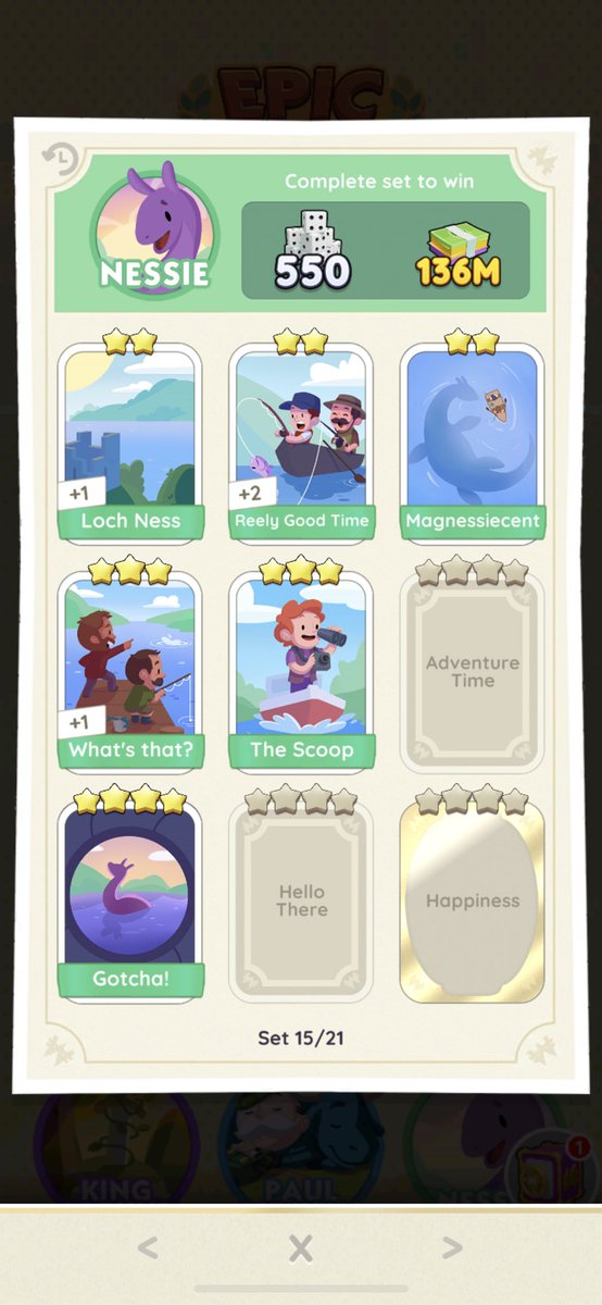 3rinnaa's tweet image. wtt

have: wanted and stay curious

looking for: adventure time and hello there

#MonopolyGoTrade #MonopolyGo