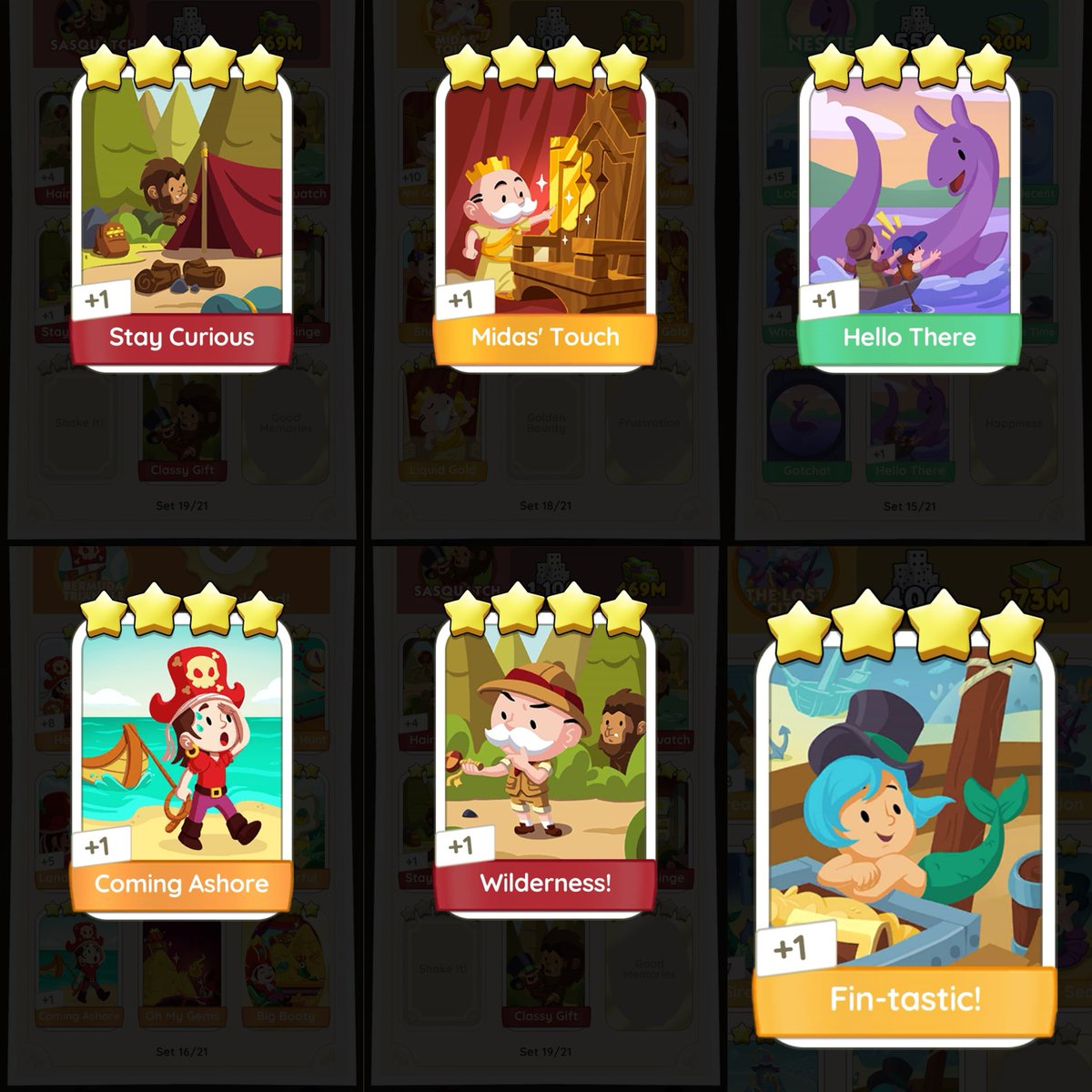 monopelygo's tweet image. wtt wts lft lfb ph monopoly go stickers

have:

hello there
stay curious
midas touch
coming ashore
wilderness
fintastic (trading for a 5🌟 only)

trade for:
- any 5🌟 (prio)
- (2) 4🌟 (prio)
- (1) 4🌟 and (3) 3🌟

#MonopolyGoTrade #MonopolyGo