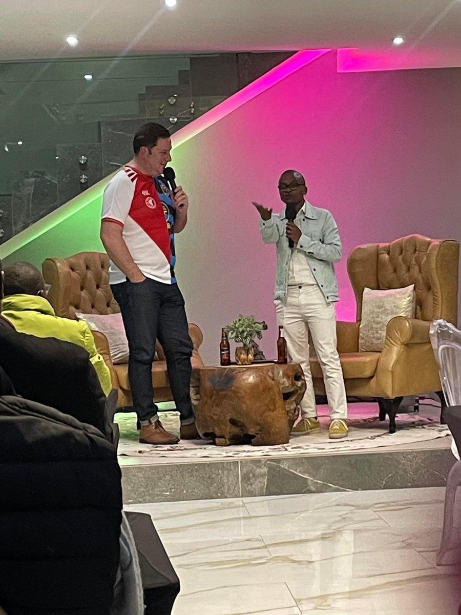 DiskiNites's tweet photo. “Judging from the two team’s current form. I’d have to say Cape Town City. 2-1 to Cape Town City. I’m sad I’m going to miss the match.” - Mayor @geordinhl’s prediction for Saturday’s #iKapaDerby ⚽️ #DiskiNites https://t.co/g6pYi4QFWI