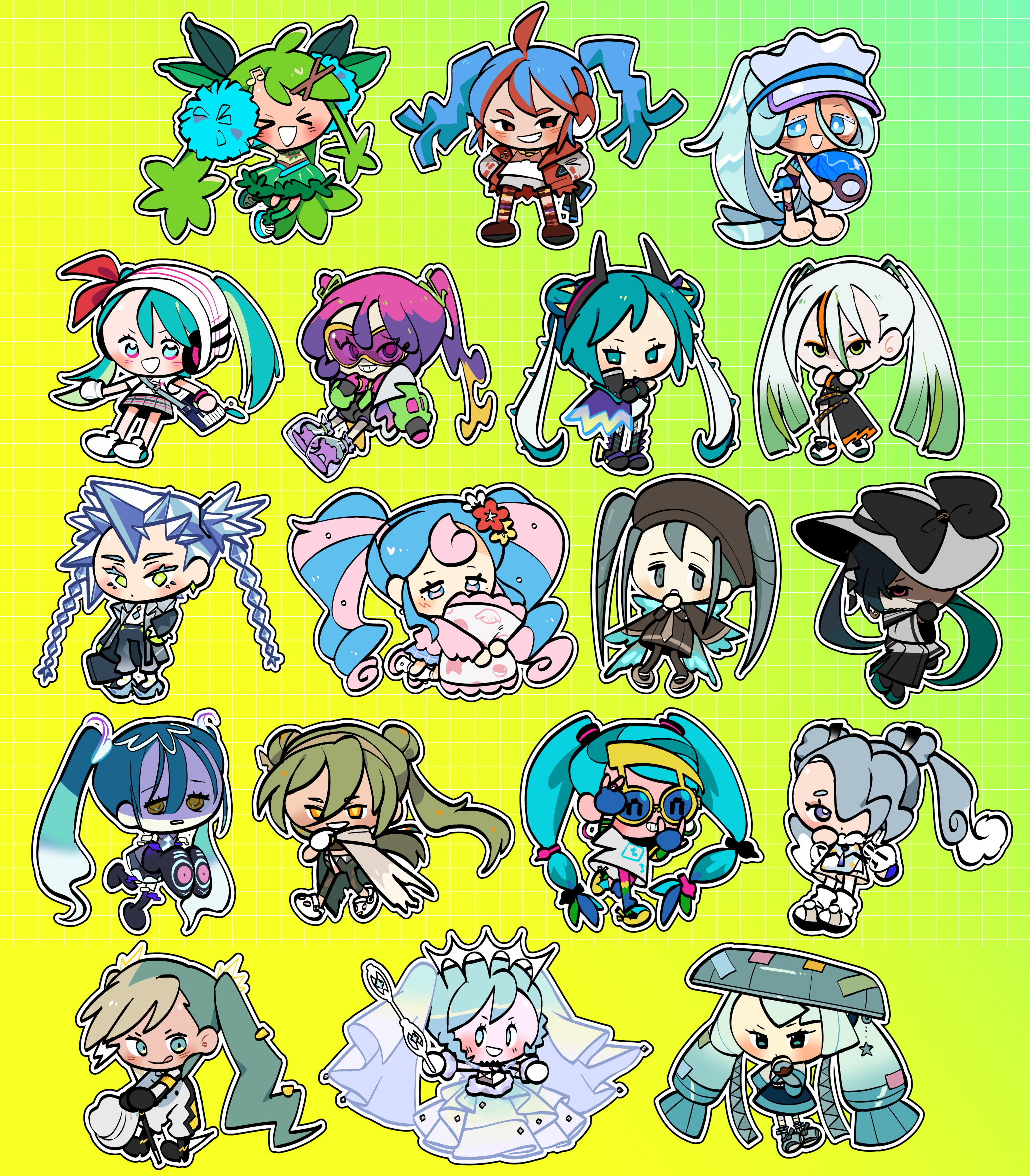 vocaloid characters chibi